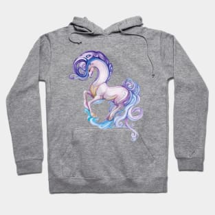 Fairy Pony, Watercolor drawing Hoodie